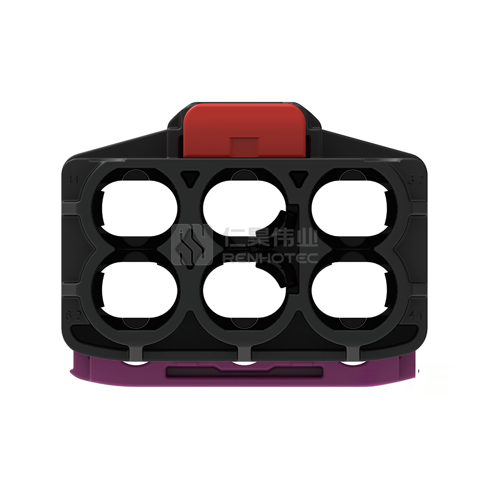 Cable-to-Board / Cable-to-Cable, 180° Cable Exit, 6 Position, A Code, Plug, 8 mm Centerline, Crimp, Data Connectivity Housings - Image 3