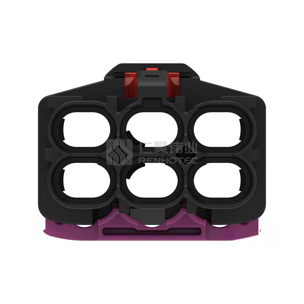 Cable-to-Board / Cable-to-Cable, 180° Cable Exit, 6 Position, A Code, Plug, 8 mm Centerline, Crimp, Data Connectivity Housings - Image 4