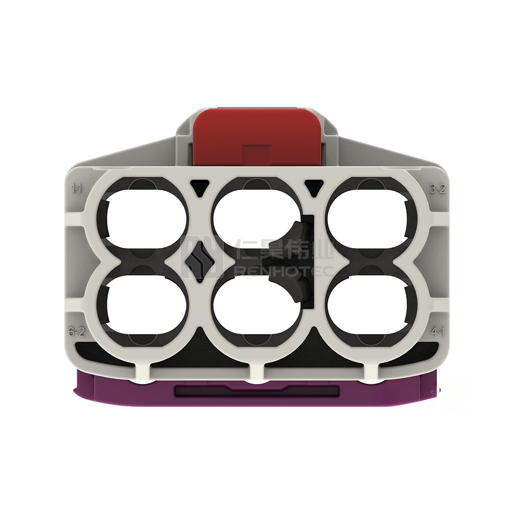 Cable-to-Board / Cable-to-Cable, 180° Cable Exit, 6 Position, B Code, Plug, 8 mm Centerline, Crimp, Data Connectivity Housings - Image 3
