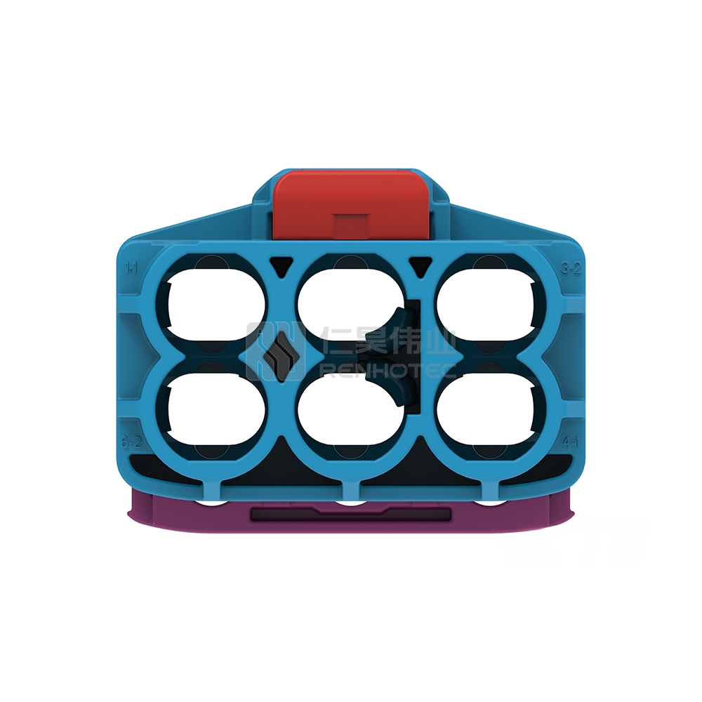 Cable-to-Board / Cable-to-Cable, 180° Cable Exit, 6 Position, C Code, Plug, 8 mm Centerline, Crimp, Data Connectivity Housings - Image 3