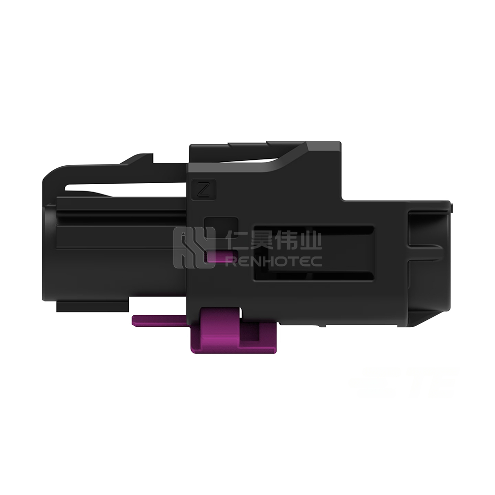 180° Cable Exit, 1 Position, A Code, Plug, Crimp, Cable Mount (Free-Hanging), Data Connectivity Housings - Image 2