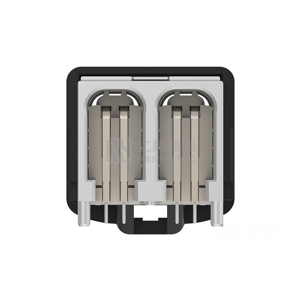 Cable-to-Board, Horizontal, 8 Position, Board Mount, A Code, 2 mm Centerline, Data Connectivity Headers - Image 4