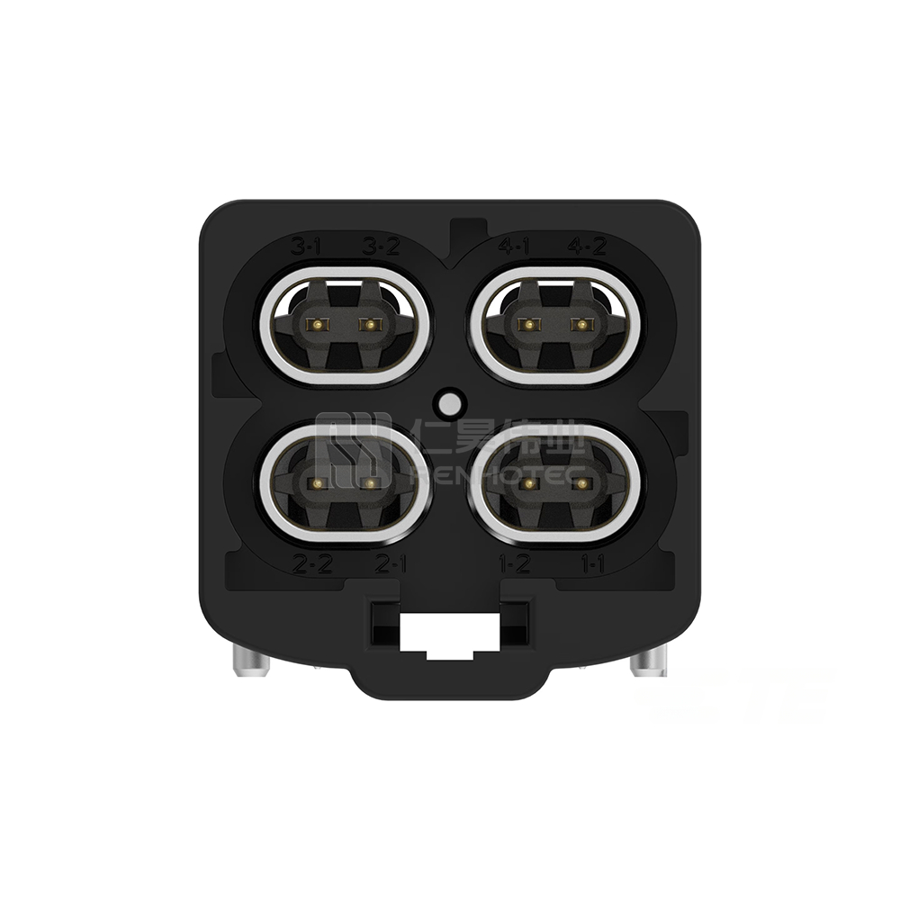 Cable-to-Board, Horizontal, 8 Position, Board Mount, A Code, 2 mm Centerline, Data Connectivity Headers - Image 5