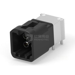 Cable-to-Board, Shielded, Horizontal, 4 Position, Board Mount, A Code, 4 mm Centerline, Signal, Data Connectivity Headers