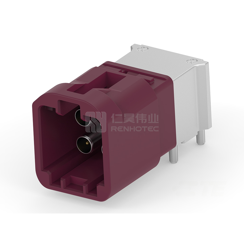 Cable-to-Board, Shielded, Horizontal, 4 Position, Board Mount, D Code, 4 mm Centerline, Signal, Data Connectivity Headers