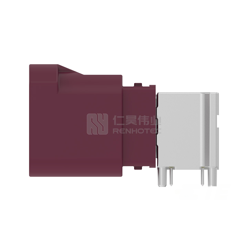 Cable-to-Board, Shielded, Horizontal, 4 Position, Board Mount, D Code, 4 mm Centerline, Signal, Data Connectivity Headers - Image 2