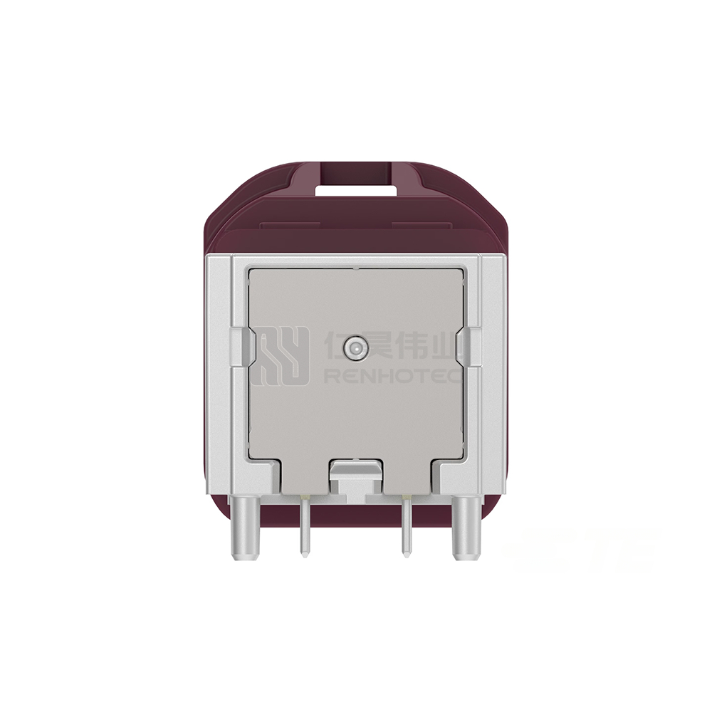Cable-to-Board, Shielded, Horizontal, 4 Position, Board Mount, D Code, 4 mm Centerline, Signal, Data Connectivity Headers - Image 4