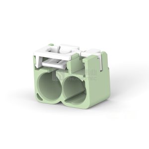 Cable-to-Cable, 180° Cable Exit, 1 Position, A Code, Housing for Female Terminals, Crimp, FAKRA, Data Connectivity Housings