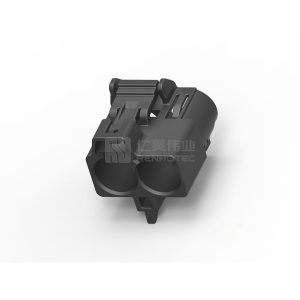 Wire-to-Wire, 180° Cable Exit, 2 Position, C Code, Housing for Female Terminals, 8 mm Centerline, FAKRA, Data Connectivity Housings