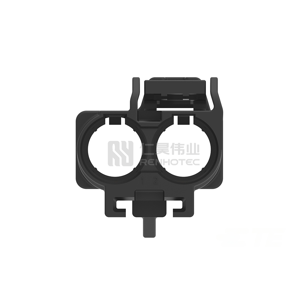 Wire-to-Wire, 180° Cable Exit, 2 Position, C Code, Housing for Female Terminals, 8 mm Centerline, FAKRA, Data Connectivity Housings - Image 4