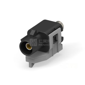 Cable-to-Cable, 180° Cable Exit, 1 Position, D Code, Housing for Male Terminals, Crimp, Cable Mount (Free-Hanging), FAKRA, Data Connectivity Housings