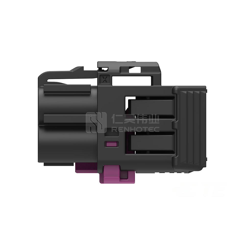 Cable-to-Cable, 180° Cable Exit, 4 Position, A Code, Housing for Female Terminals, 8 mm Centerline, Crimp, Data Connectivity Housings - Image 2