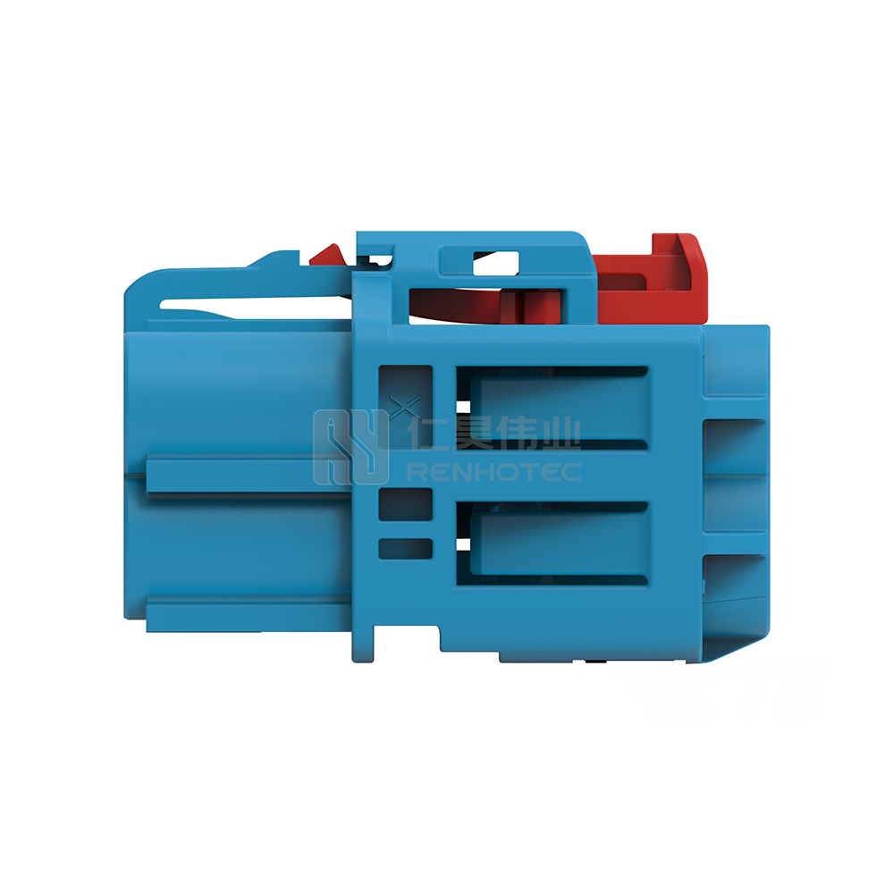 Cable-to-Board / Cable-to-Cable, 180° Cable Exit, 6 Position, C Code, Plug, 8 mm Centerline, Crimp, Data Connectivity Housings - Image 2