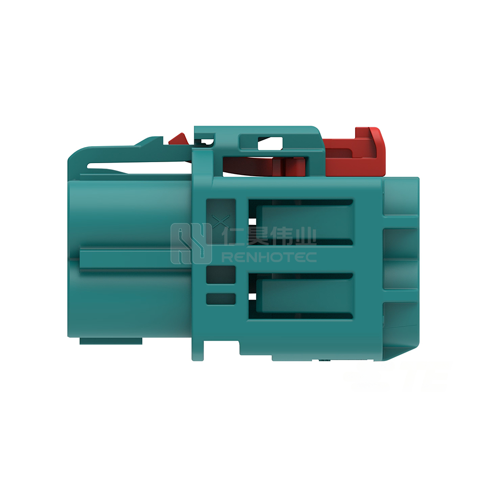 Cable-to-Board / Cable-to-Cable, 180° Cable Exit, 6 Position, Z Code, Plug, 8 mm Centerline, Crimp, Data Connectivity Housings - Image 2