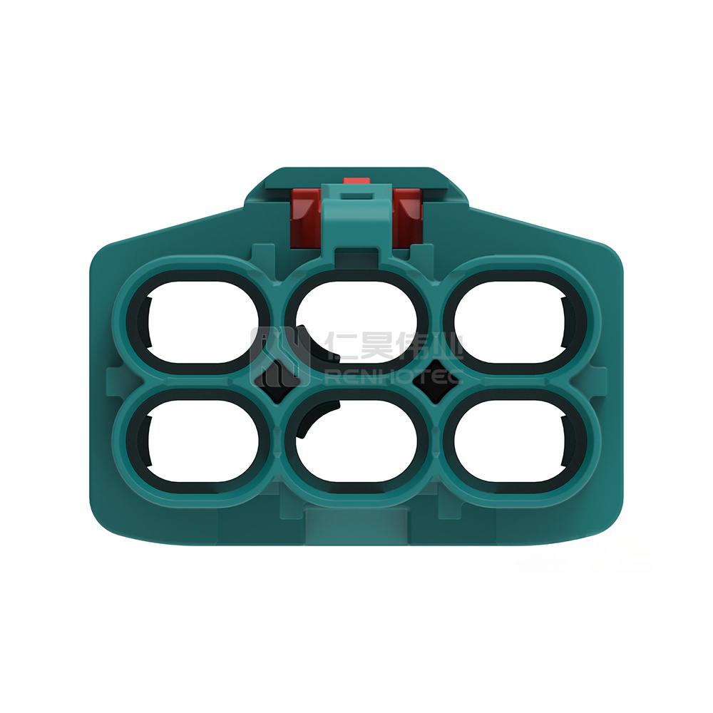 Cable-to-Board / Cable-to-Cable, 180° Cable Exit, 6 Position, Z Code, Plug, 8 mm Centerline, Crimp, Data Connectivity Housings - Image 4