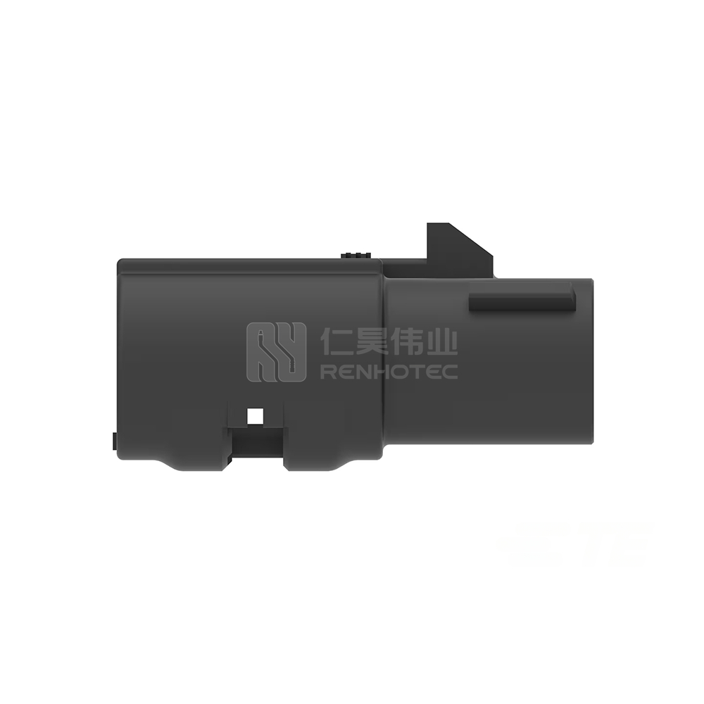 Wire-to-Wire, 180° Cable Exit, 2 Position, C Code, Housing for Female Terminals, 8 mm Centerline, FAKRA, Data Connectivity Housings - Image 2