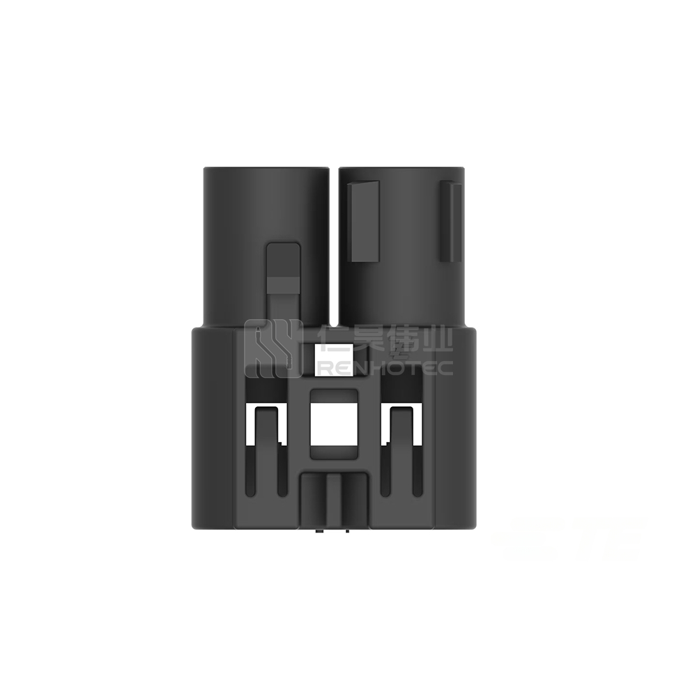 Wire-to-Wire, 180° Cable Exit, 2 Position, C Code, Housing for Female Terminals, 8 mm Centerline, FAKRA, Data Connectivity Housings - Image 3