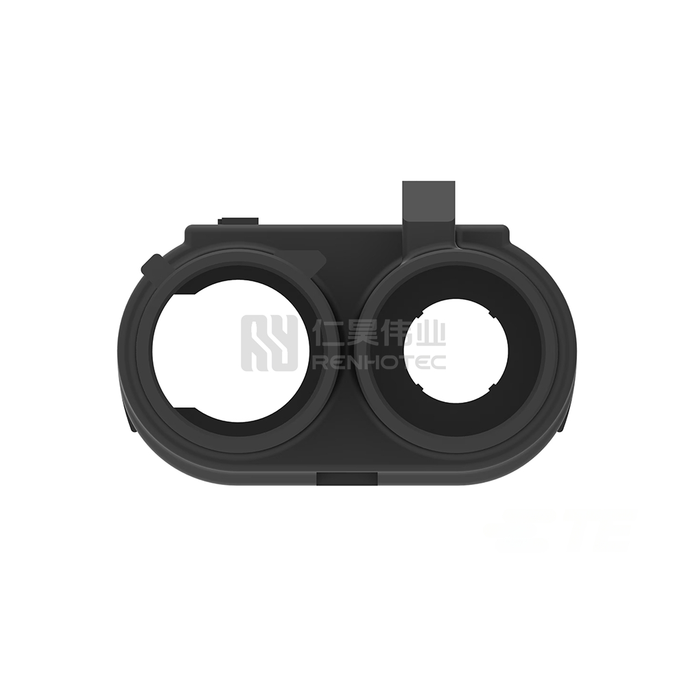 Wire-to-Wire, 180° Cable Exit, 2 Position, C Code, Housing for Female Terminals, 8 mm Centerline, FAKRA, Data Connectivity Housings - Image 4