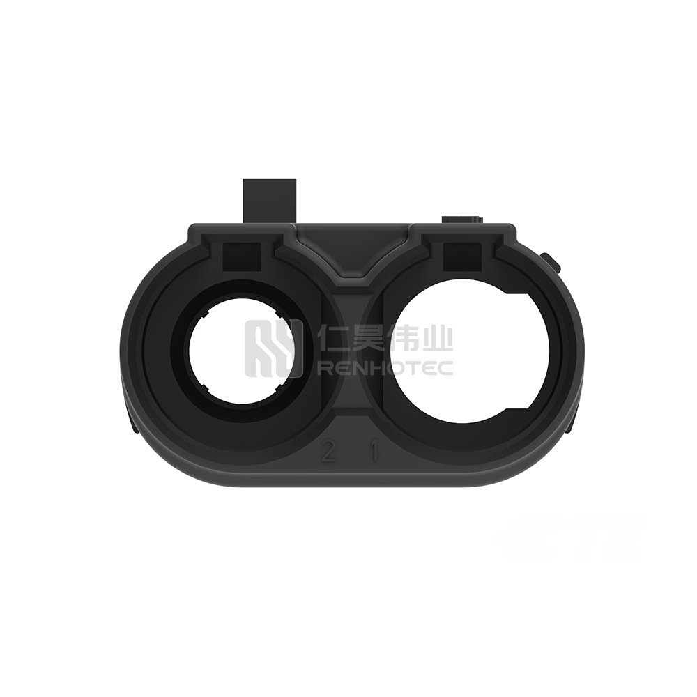 Wire-to-Wire, 180° Cable Exit, 2 Position, C Code, Housing for Female Terminals, 8 mm Centerline, FAKRA, Data Connectivity Housings - Image 5