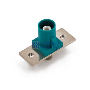 Fakra Z Code Male Two Hole Flange Mount Connector