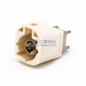 HSD 4P Male B Code Male Straight PCB Mount Connector