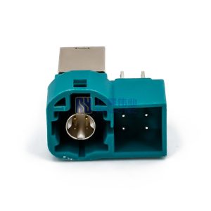 HSD 4+4P Z Code Male R/A PCB Mount Connector