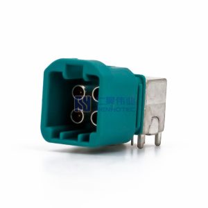 Mini Fakra Z Code Male R/A PCB Mount Connector