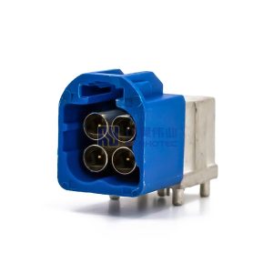 Mini Fakra Male C Code R/A PCB Mount Connector