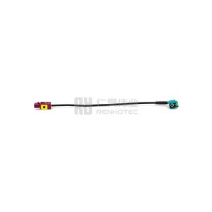 Waterproof FAKRA Cable R/A Fakra Female to Straight Fakra Male Connector
