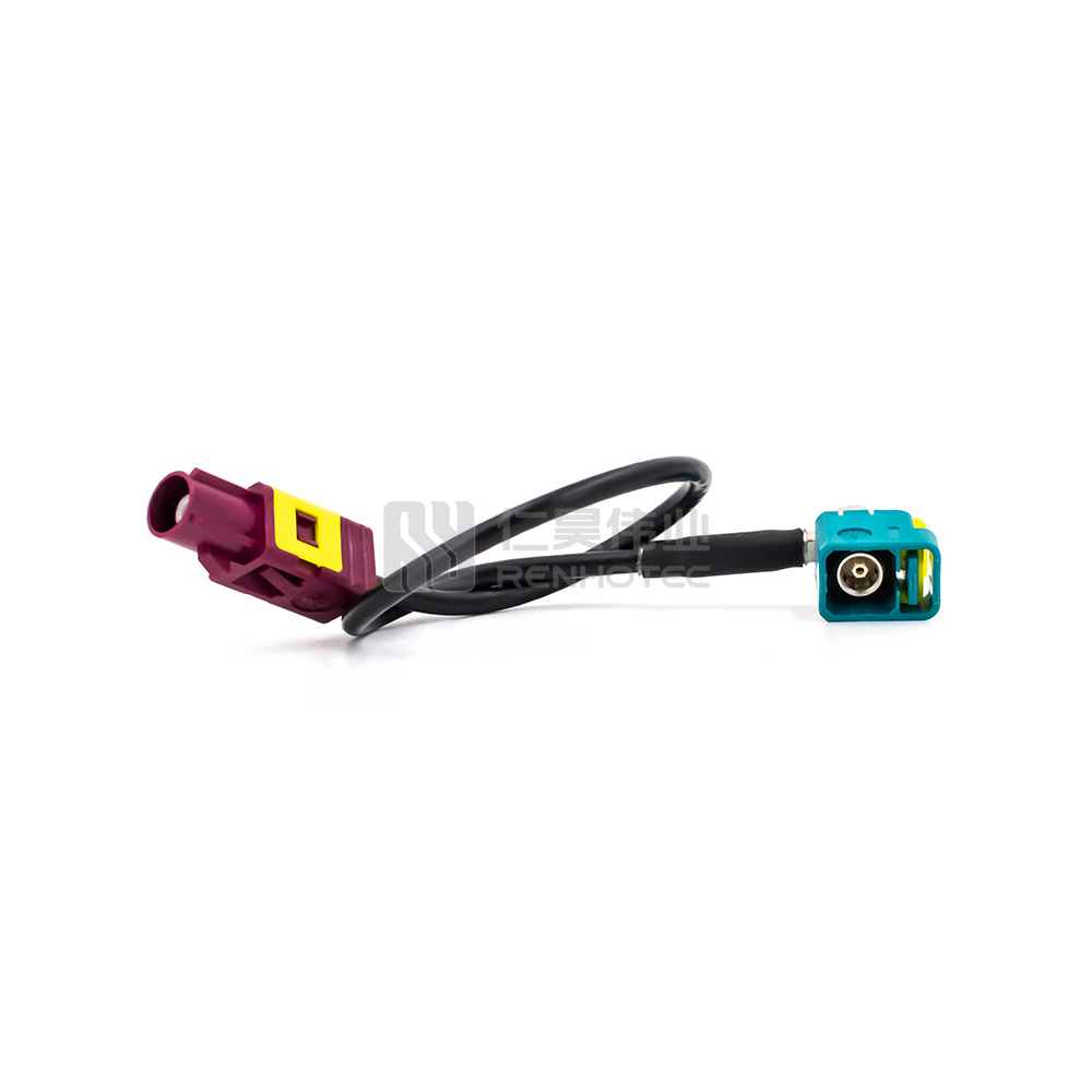 Waterproof FAKRA Cable R/A Fakra Female to Straight Fakra Male Connector - Image 2