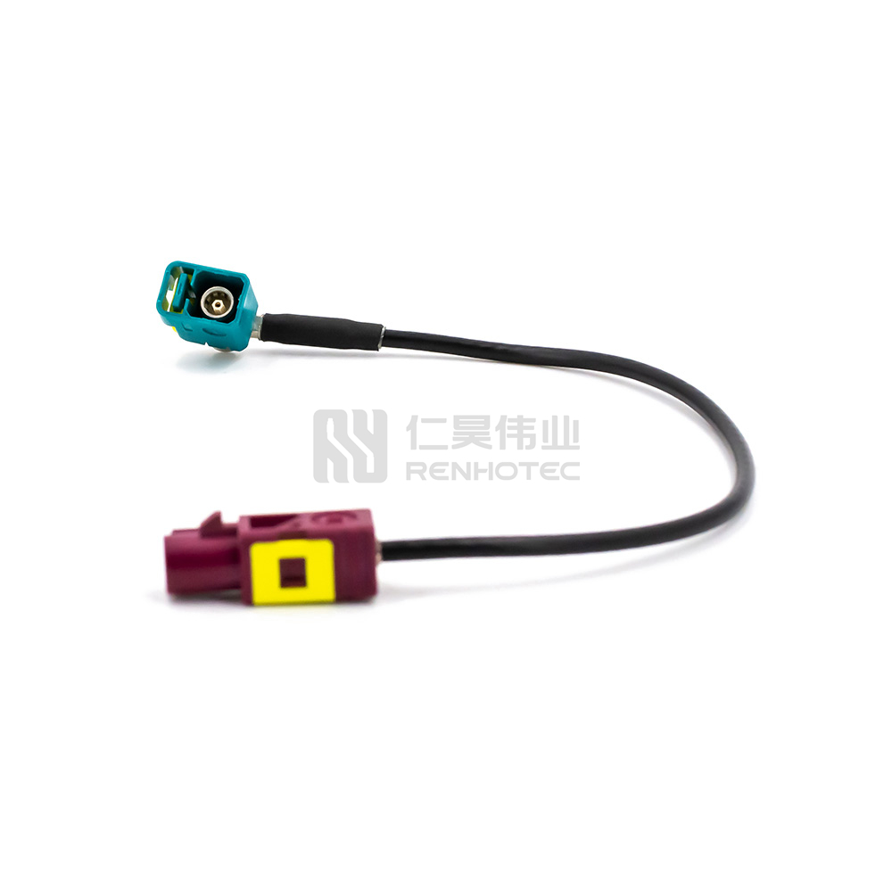 Waterproof FAKRA Cable R/A Fakra Female to Straight Fakra Male Connector - Image 3