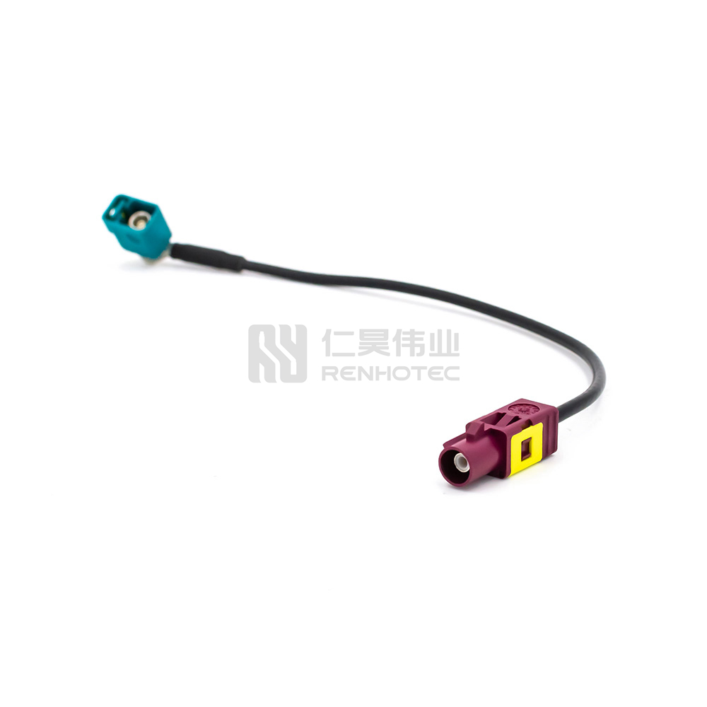 Waterproof FAKRA Cable R/A Fakra Female to Straight Fakra Male Connector - Image 4