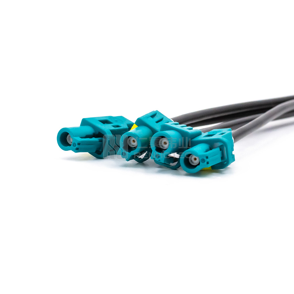 FAKRA Cable with Four Port Fakra Female to 4pcs Single Fakra Female Connector - Image 2
