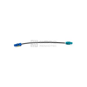 FAKRA Cable with HFM Single Female to FAKRA Male Connector