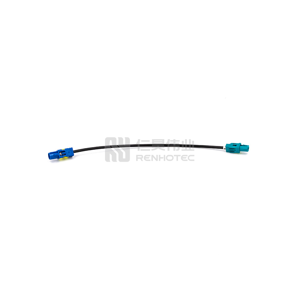 FAKRA Cable with HFM Single Female to FAKRA Male Connector