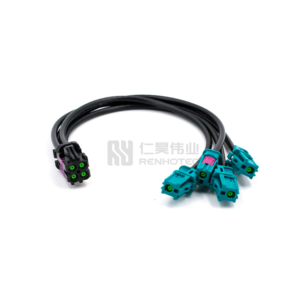 MATE-AX Four Port Female to 4pcs Single Female Connectors with Cable - Image 5