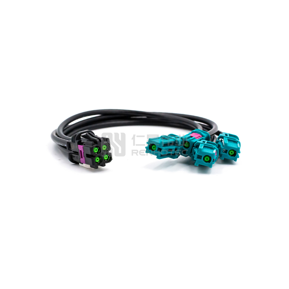 MATE-AX Four Port Female to 4pcs Single Female Connectors with Cable - Image 6