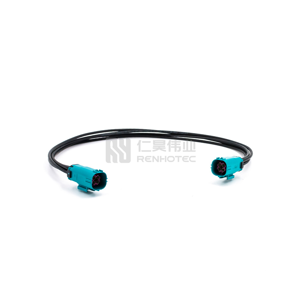 Waterproof HFM Four Port Male to Four Port Male Connectors with Cable - Image 3