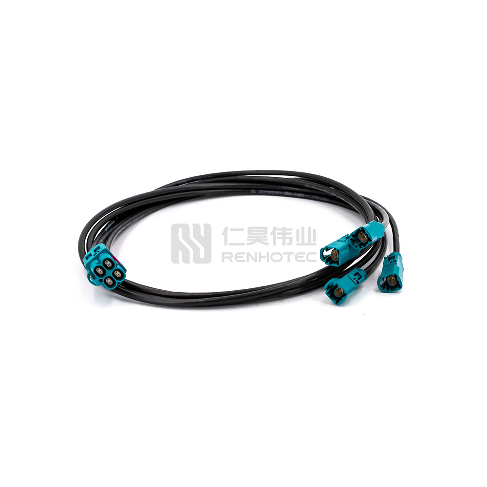 HMTD Four Port Female to 4pcs HMTD Single Male Connectors with Cable - Image 2