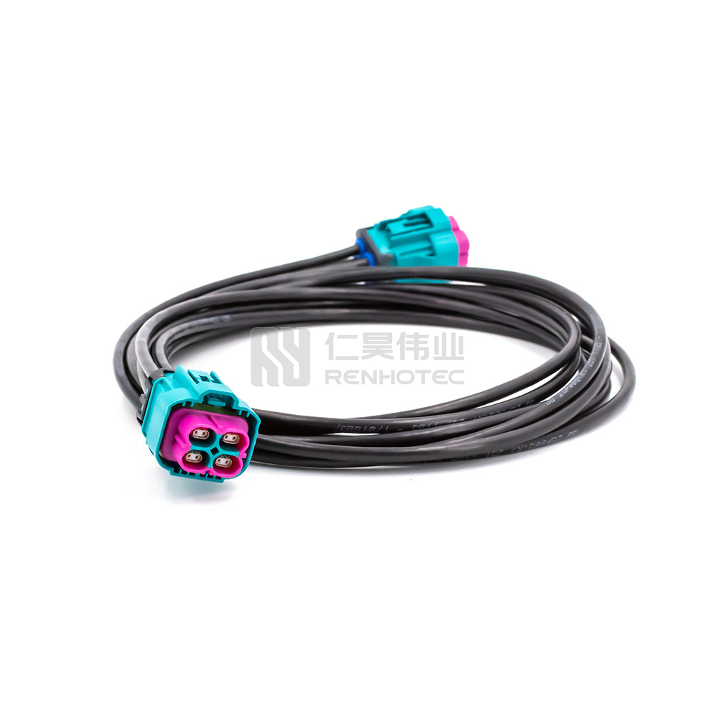 Waterproof HMTD Four Port Female to Four Port Female Connector with Cable - Image 3