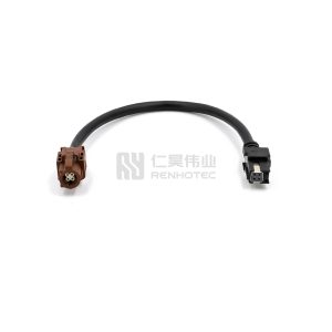 HTK 4P plug to HSD 4P F code female cable