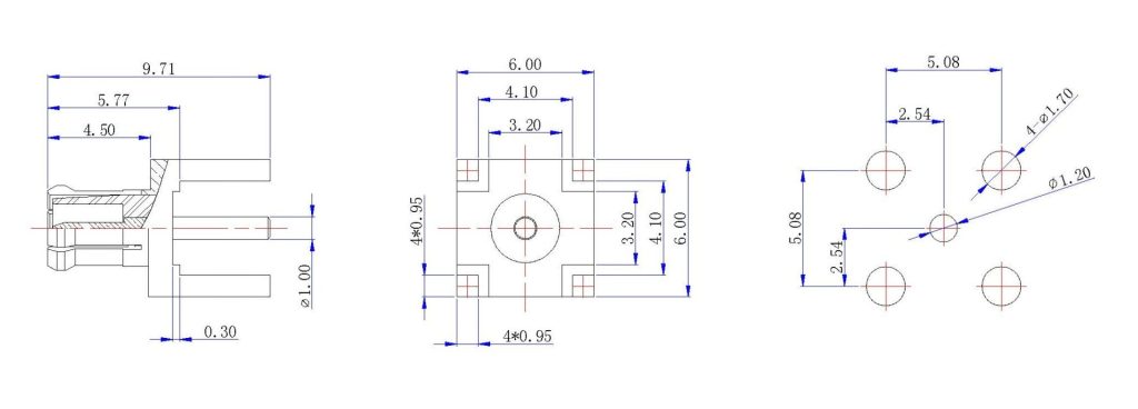 MCX Connector size