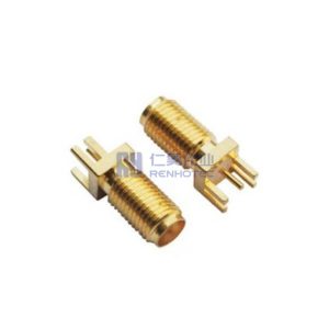 SMA Connector Straight Female Jack PCB Mount 50 Ohm Edge Mount - RHT-612-0006