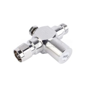 N Type 50Ω 800-2600MHz 1/4 Wave Male to Female RF Lightning Arrester - N-50JK1/4(BLQ)