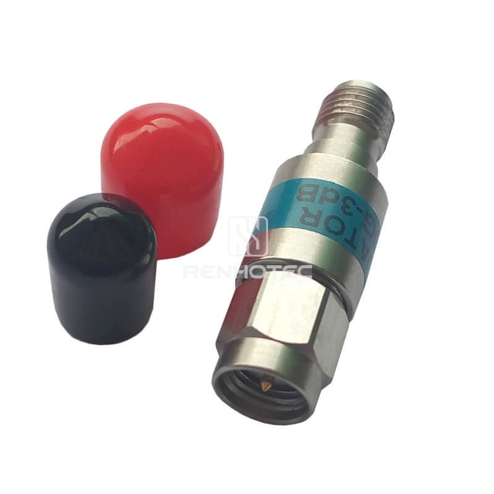 2W SMA-JK Fixed Communication Connector Coaxial RF Attenuator DC-6GHz 30DB