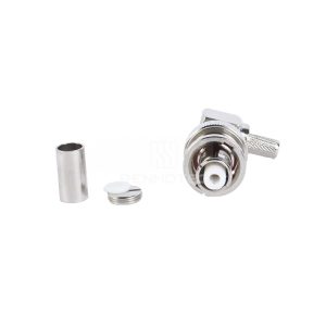 SHV 5000V Right-Angle Crimp High Voltage RF Connector for RG58 / RG142-SHV-C-J4-5000V