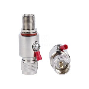 TNC Type 50Ω TNC Female to SMA Male Bulkhead RF Lightning Arrester - TNC-SMA-KYK(BLQ)
