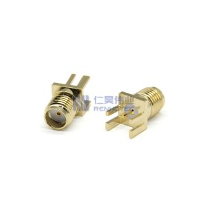 SMA Connector Straight Female Jack PCB Mount Edge Mount 50 Ohm - RHT-612-0460