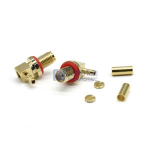 SMA Connector Right Angle Female Jack For RG316 Cable 50 Ohm - RHT-612-0485
