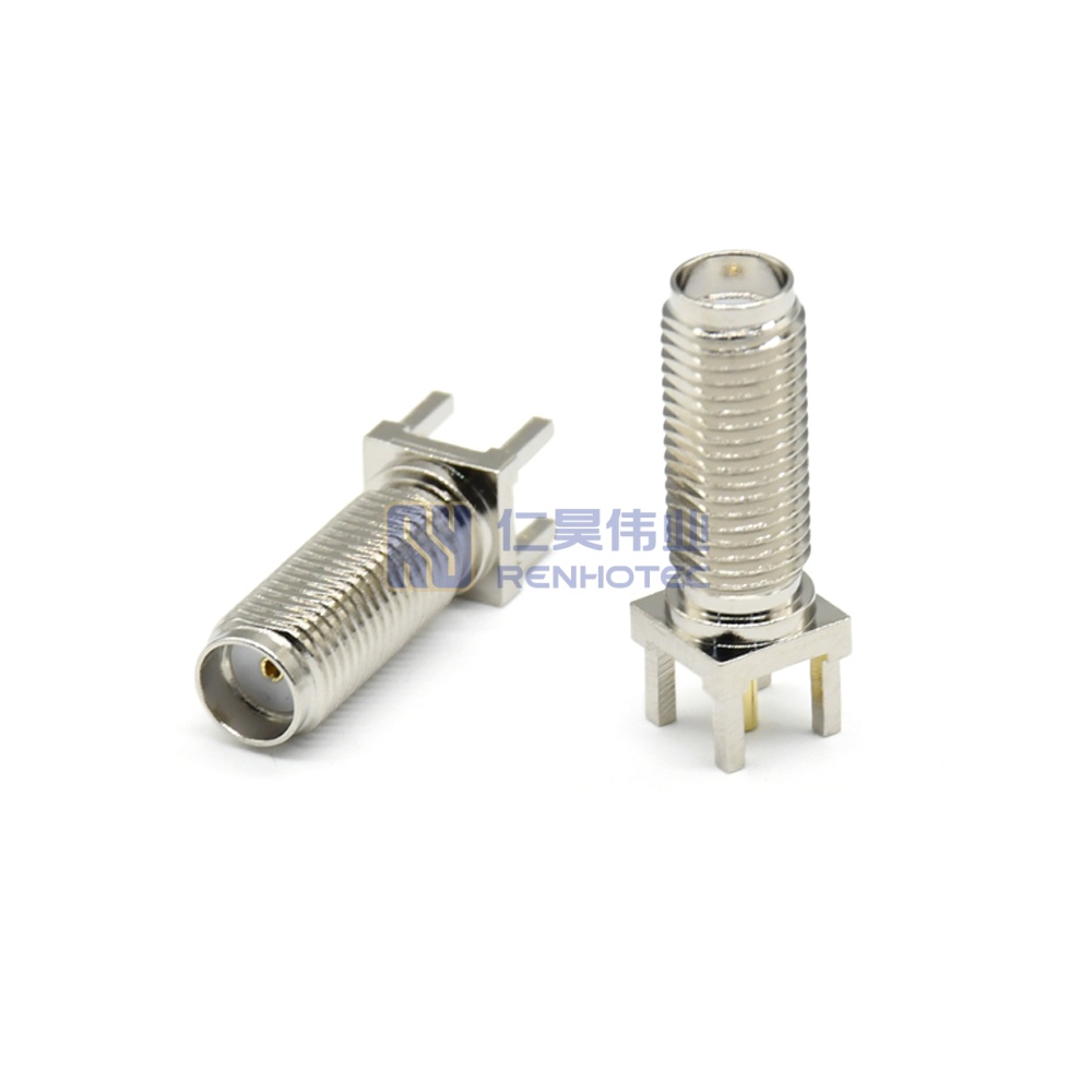 SMA Connector Straight Female Jack PCB Mount Through Hole 50 Ohm - RHT-612-0591 - Image 2